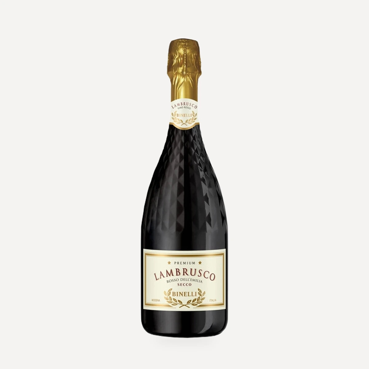 Binelli Premium Lambrusco Rosso Secco Dell'Emilia IGT wine — Cleto Chiarli winery — Dionysus