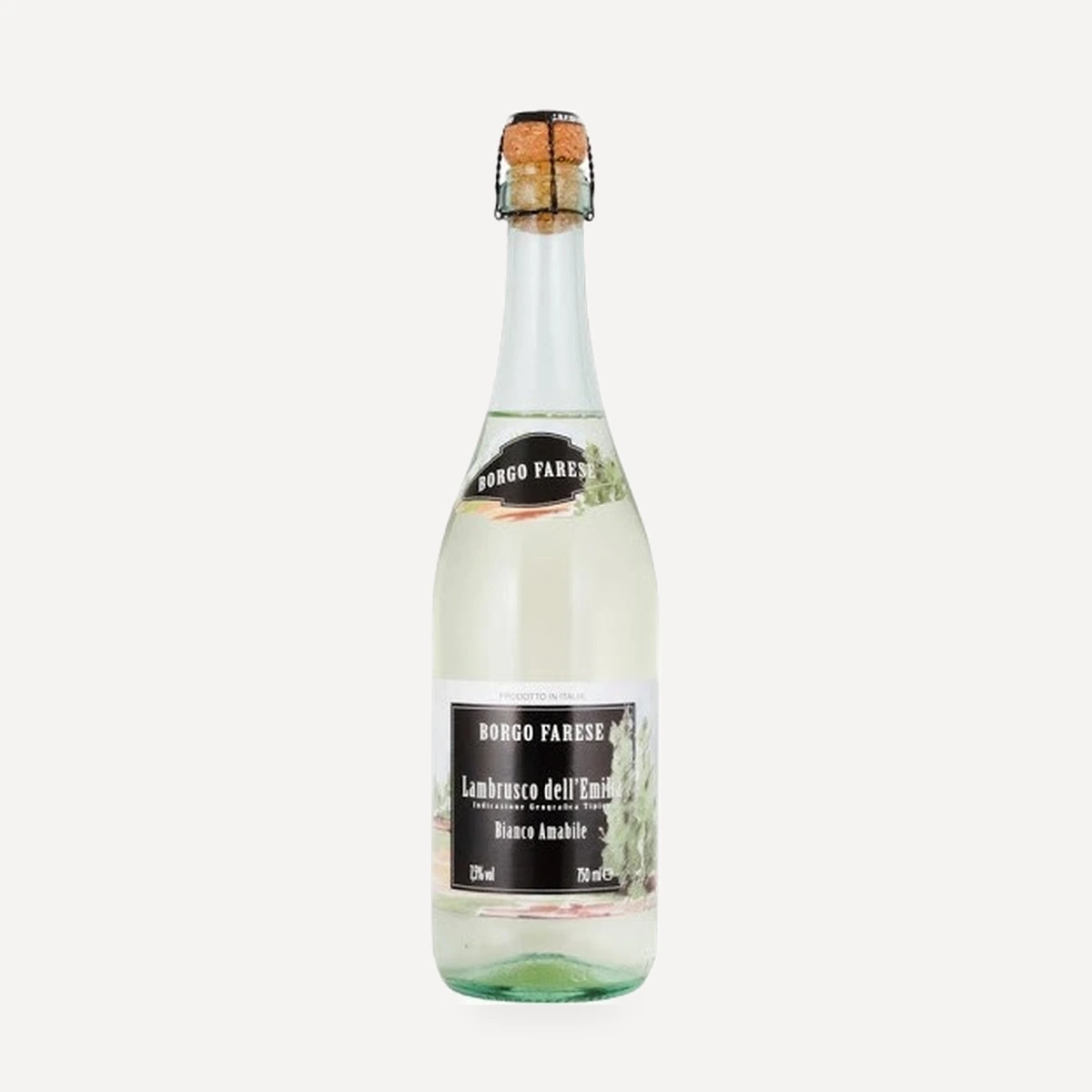 Borgo Farese Lambrusco dell'Emilia Bianco IGT wine — Cleto Chiarli winery — Dionysus