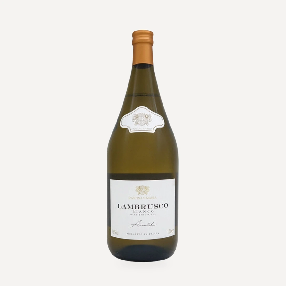Cascina S. Maria Bianco Amabile Lambrusco dell'Emilia IGT wine — Cleto Chiarli winery — Dionysus