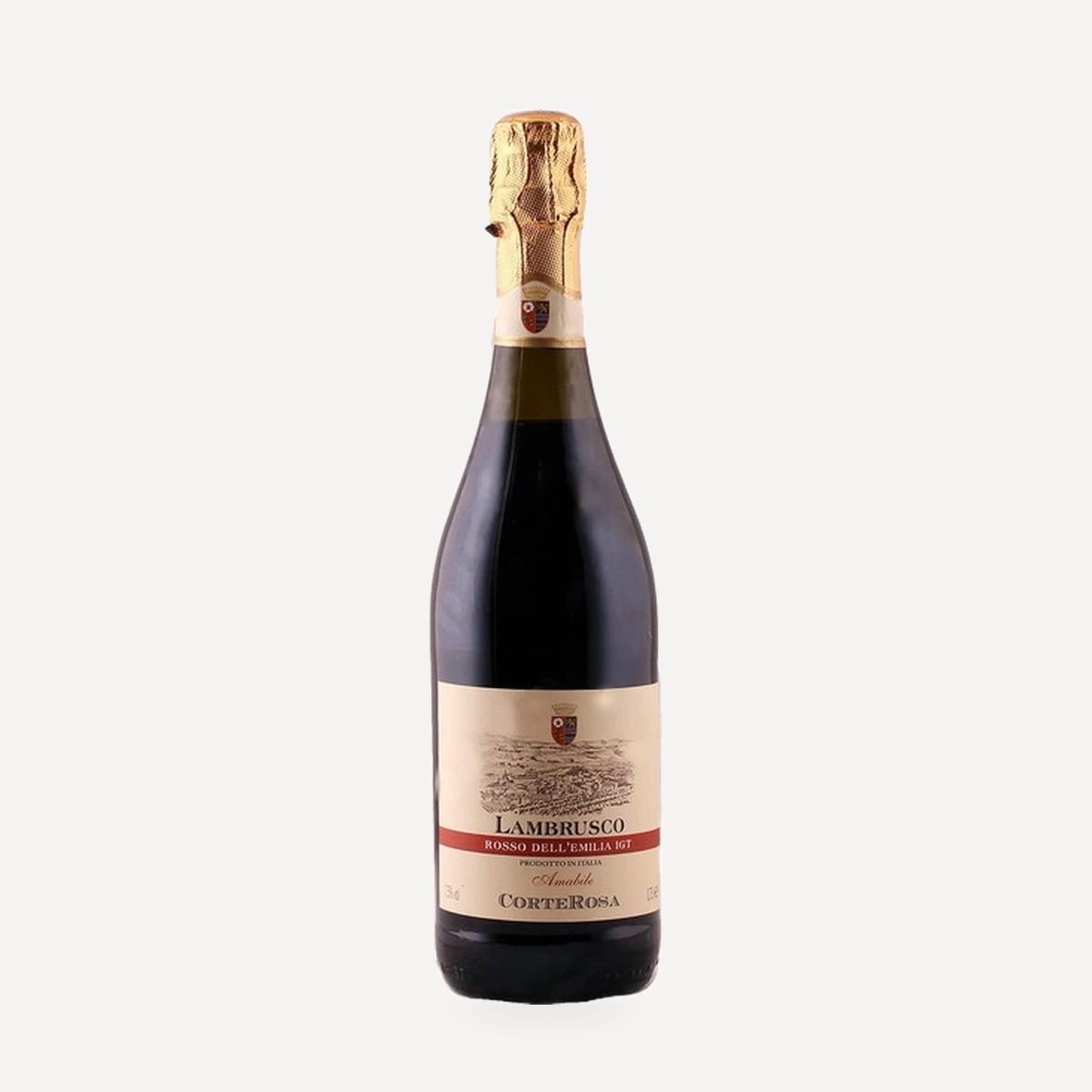 Corte Rosa Lambrusco Rosso Amabile Dell'Emilia IGT wine — Cleto Chiarli winery — Dionysus