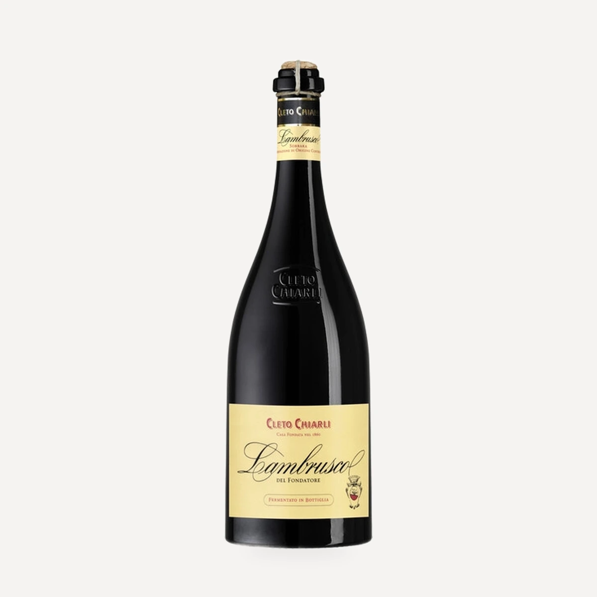 del Fondatore Lambrusco di Sorbara Modena DOC wine — Cleto Chiarli winery — Dionysus