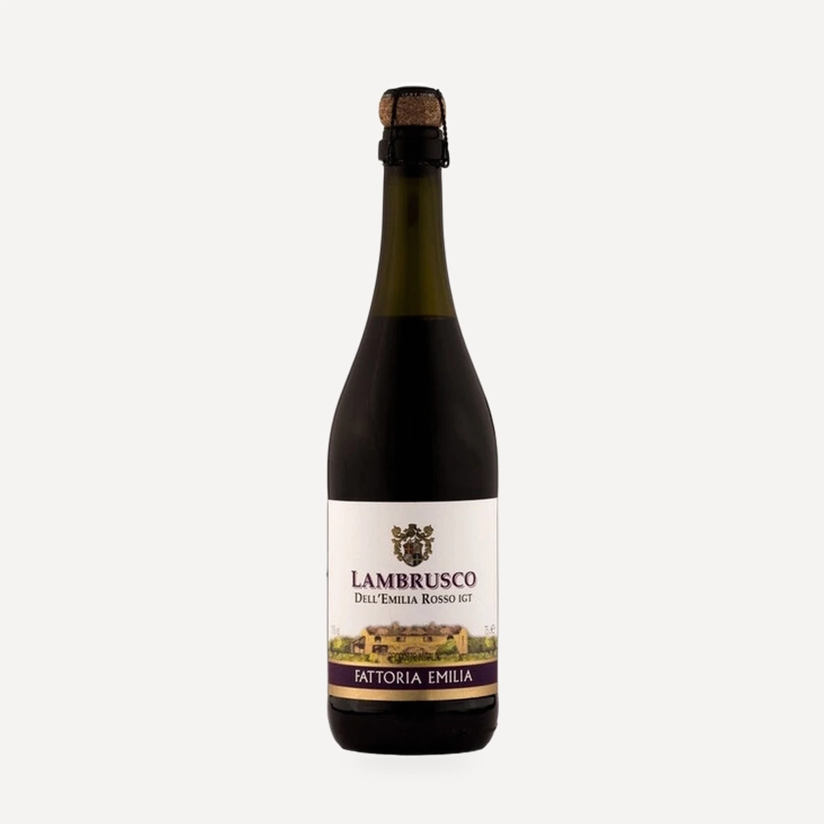 Fattoria Emilia Rosso Amabile Lambrusco dell'Emilia IGT wine — Cleto Chiarli winery — Dionysus