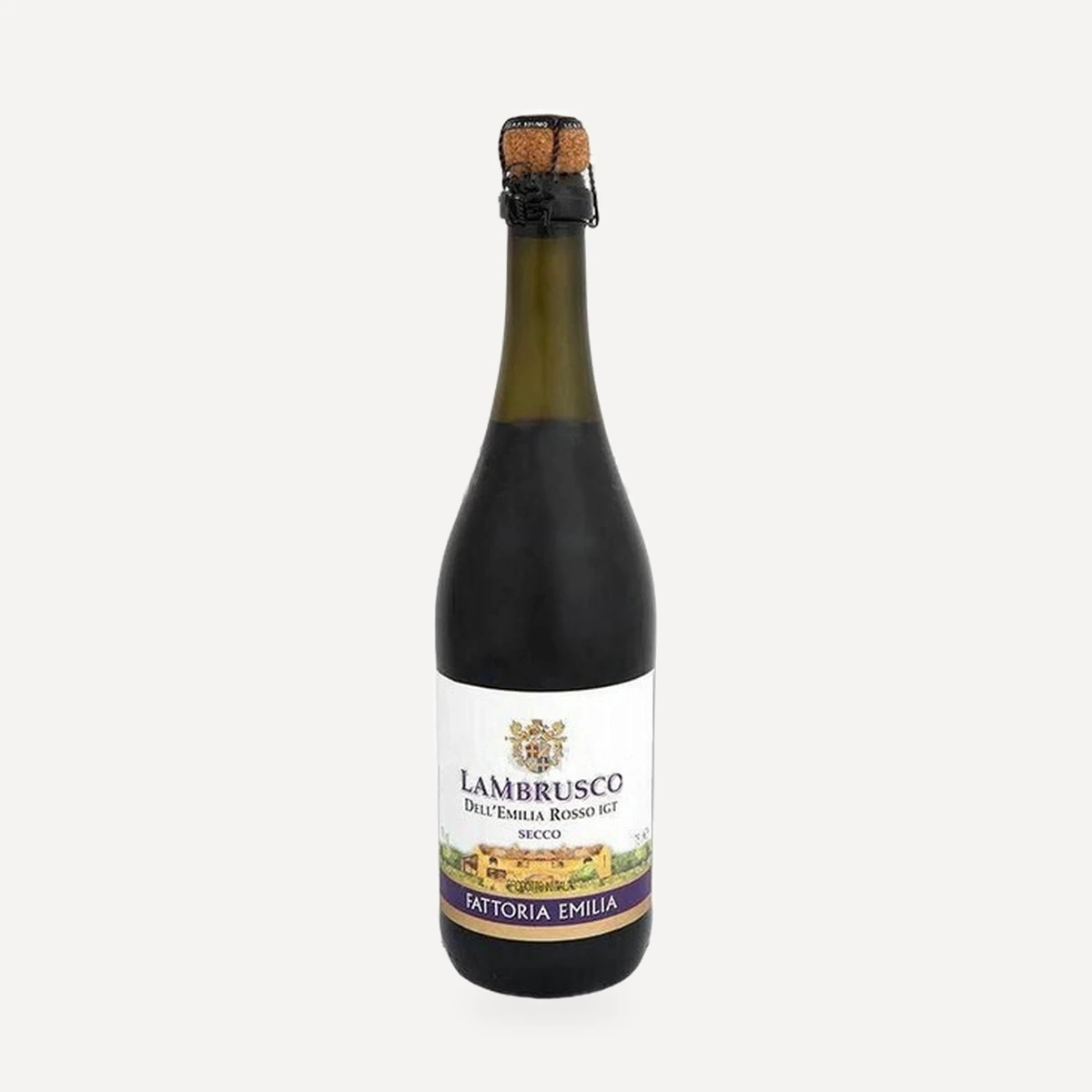 Fattoria Emilia Rosso Secco Lambrusco dell'Emilia IGT wine — Cleto Chiarli winery — Dionysus