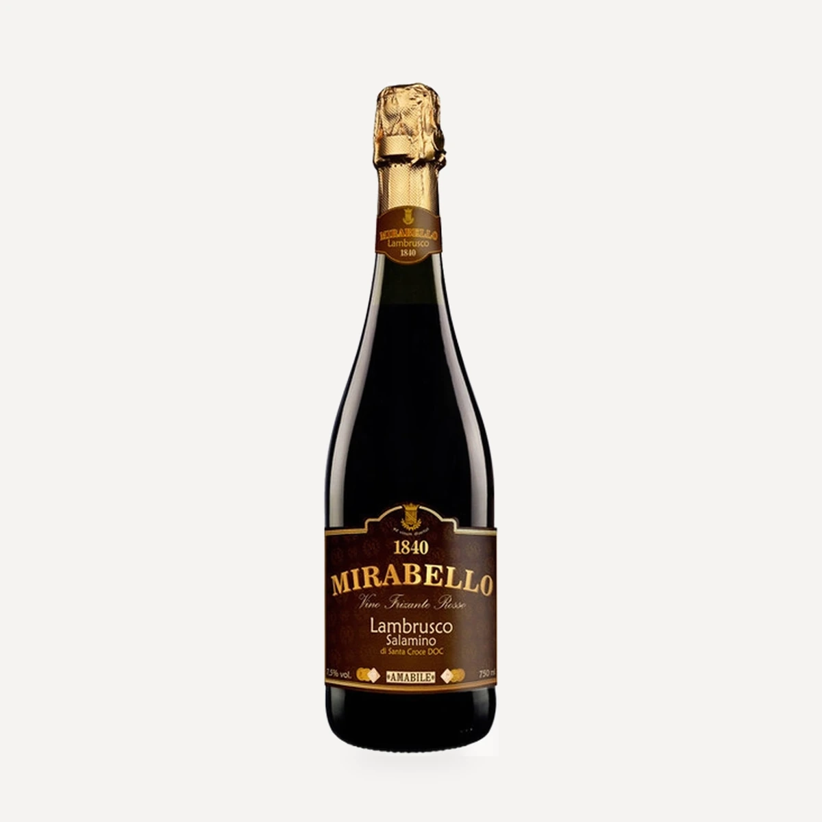 Mirabello Lambrusco Salamino di Santa Croce DOC wine — Cleto Chiarli winery — Dionysus