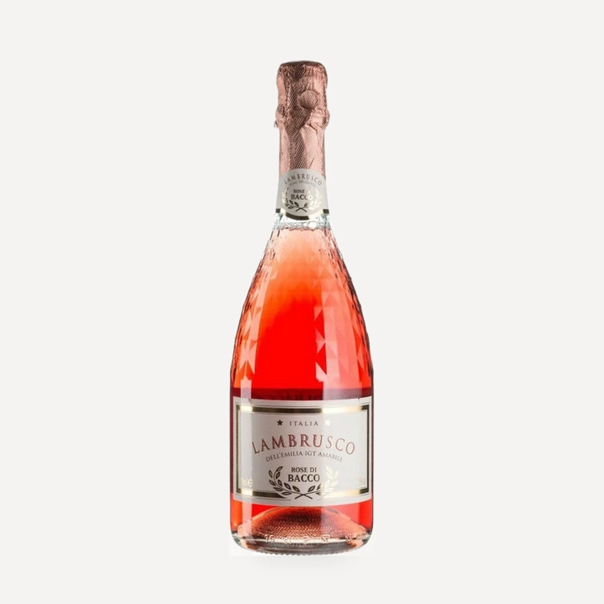 Rose di Bacco Lambrusco dell'Emilia Rosato IGT wine — Cleto Chiarli winery — Dionysus