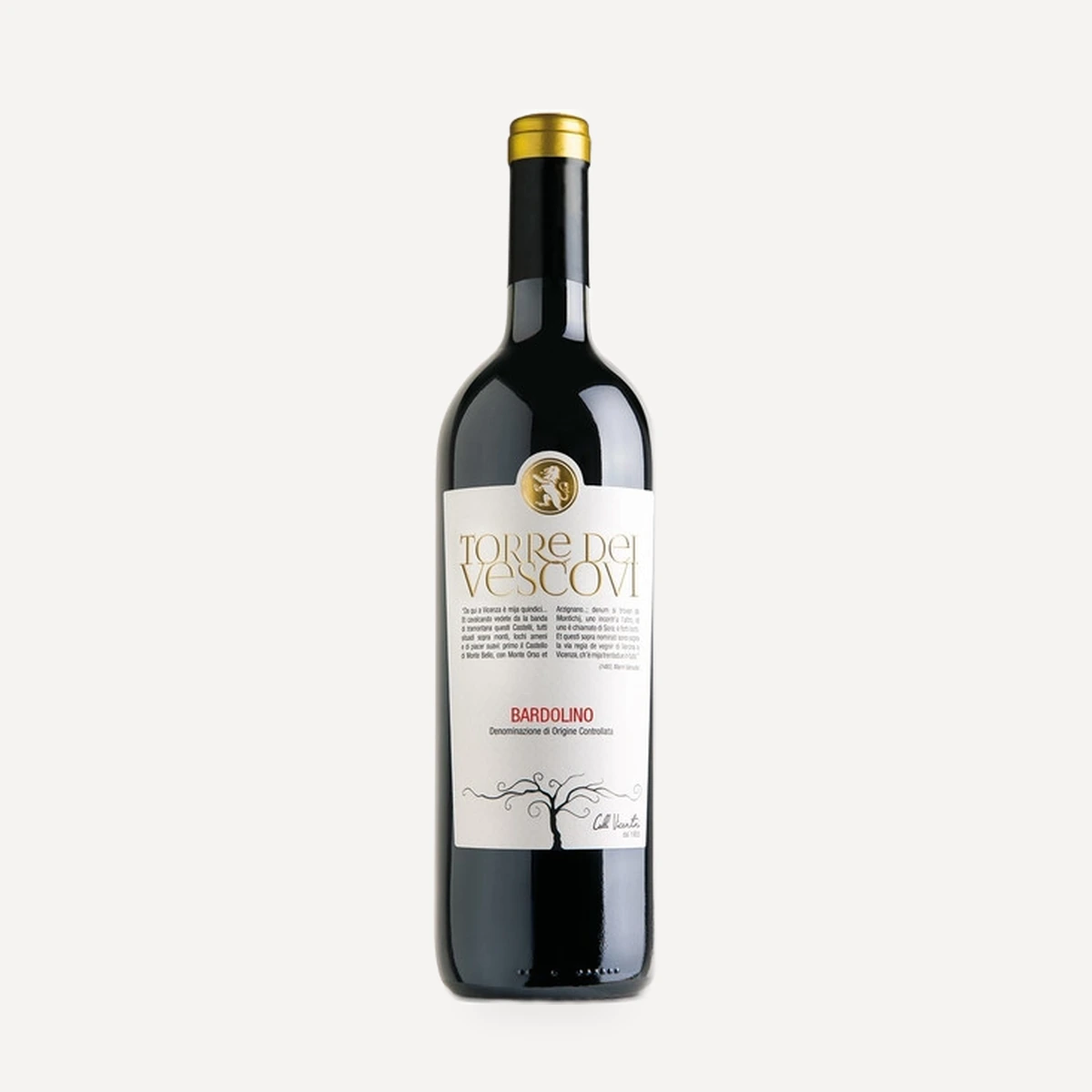 Torre dei Vescovi Bardolino DOC wine — Colli Vicentini winery — Dionysus