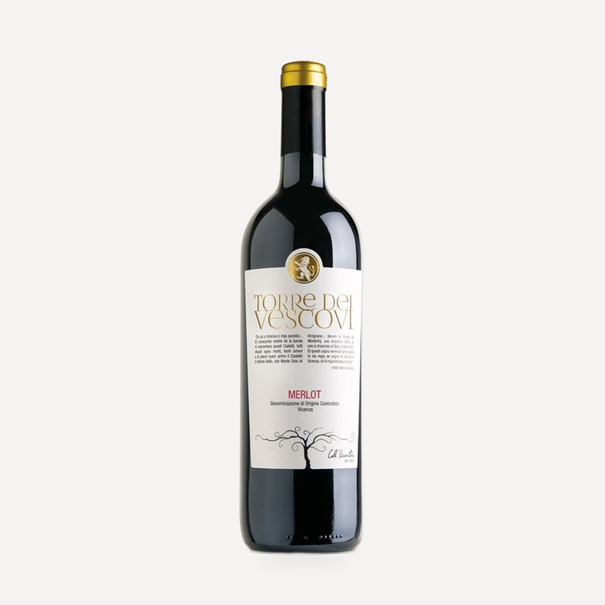 Torre dei Vescovi Merlot Vicenza DOC wine — Colli Vicentini winery — Dionysus