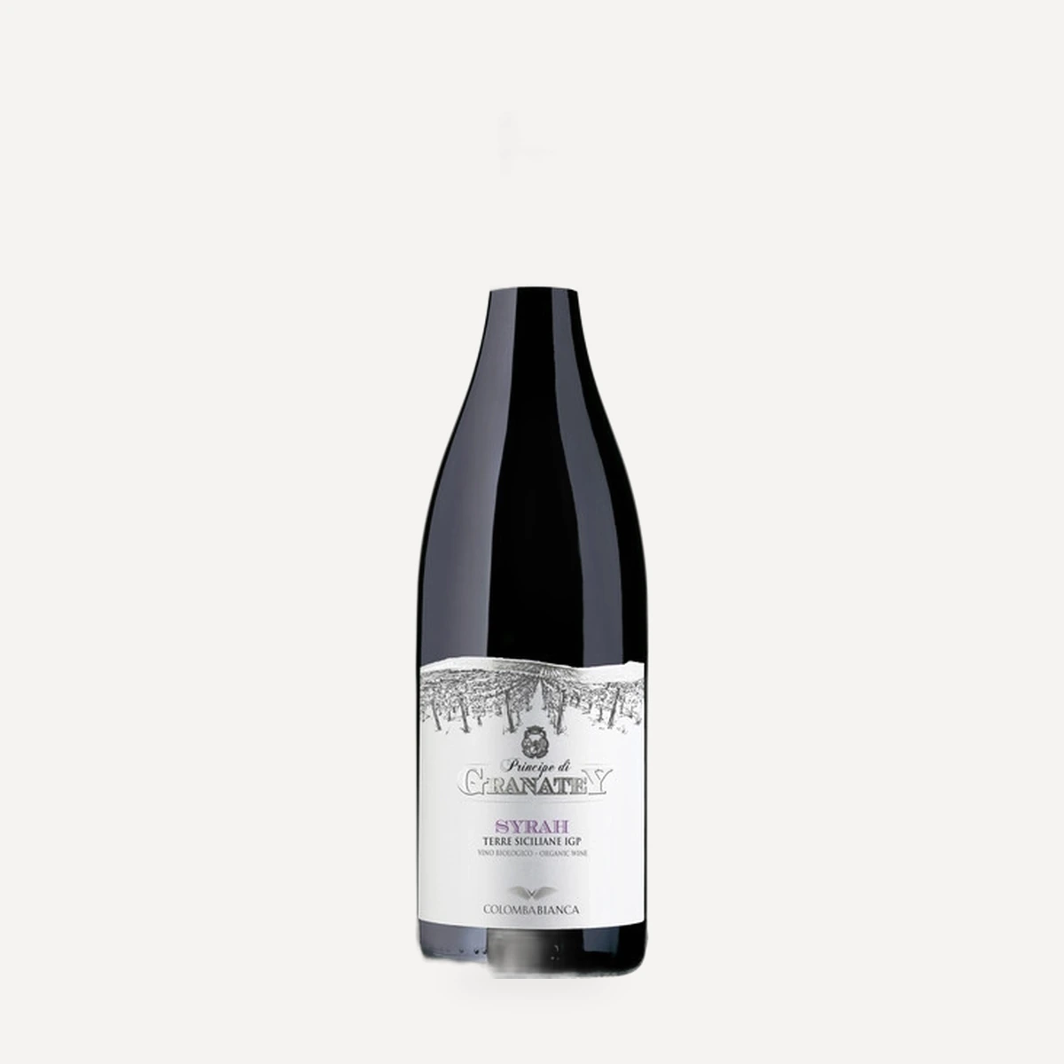 Principe di Granatey Syrah Terre Siciliane IGP wine — Colomba Bianca winery — Dionysus