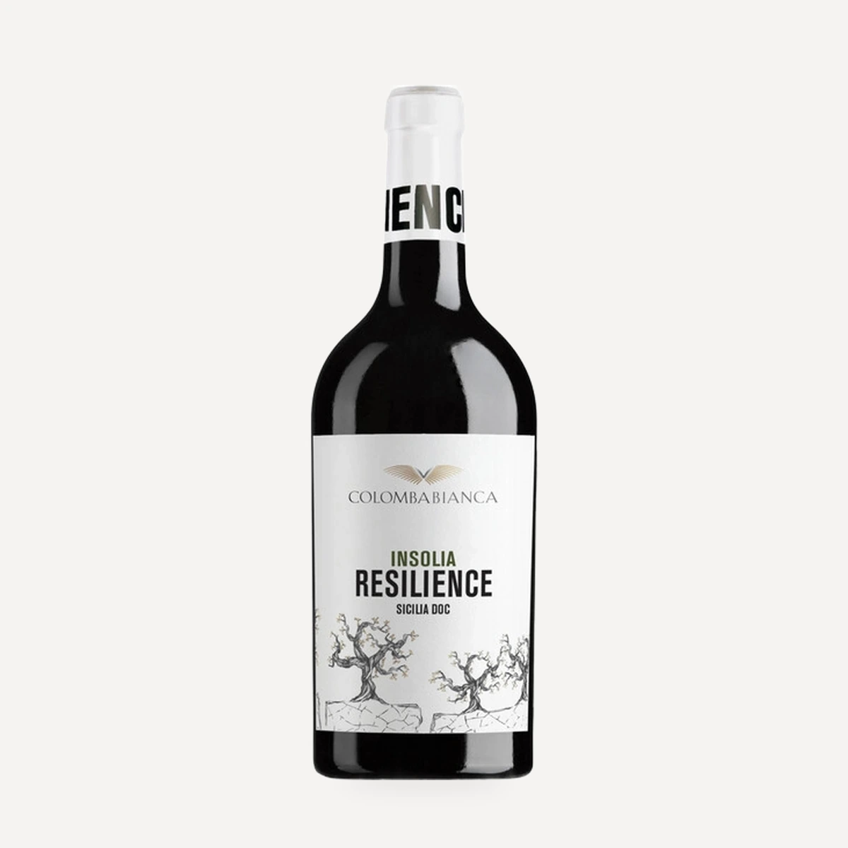 Resilience Insolia Sicilia DOC wine — Colomba Bianca winery — Dionysus