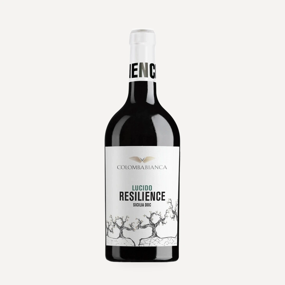 Resilience Lucido Sicilia DOC wine — Colomba Bianca winery — Dionysus