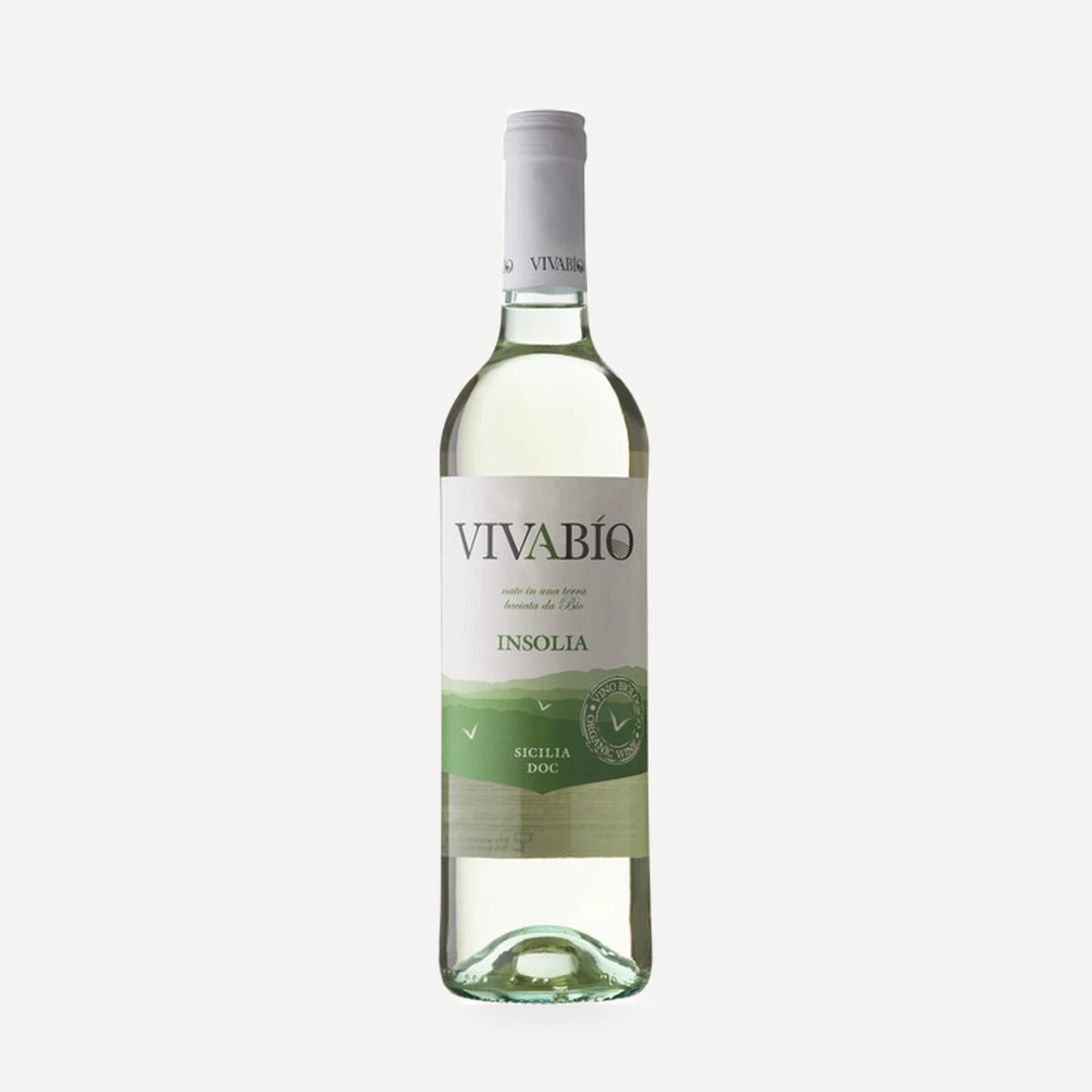 VivaBio Insolia Sicilia DOC wine — Colomba Bianca winery — Dionysus