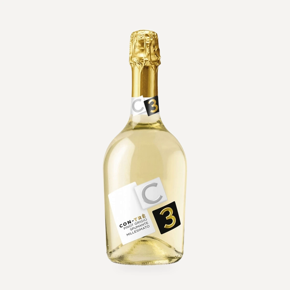Con-Tre Pinot Grigio Spumante Millesimato Extra Dry wine — Contarini winery — Dionysus