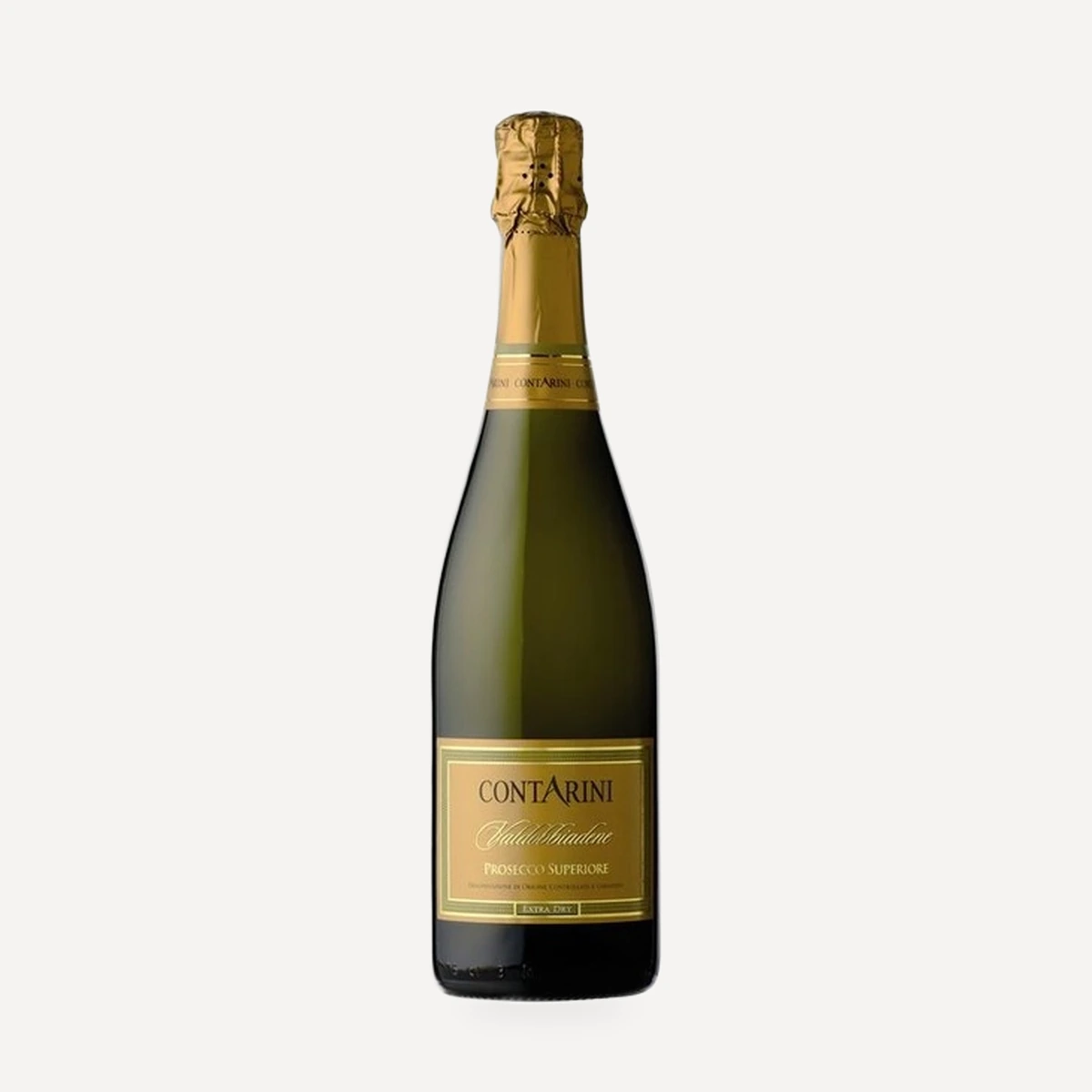 Valdobbiadene Prosecco Superiore Extra Dry DOCG wine — Contarini winery — Dionysus