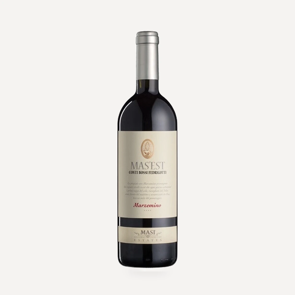 Bossi Fedrigotti Mas'Est Marzemino Trentino DOC wine — Conti Bossi Fedrigotti (Masi) winery — Dionysus