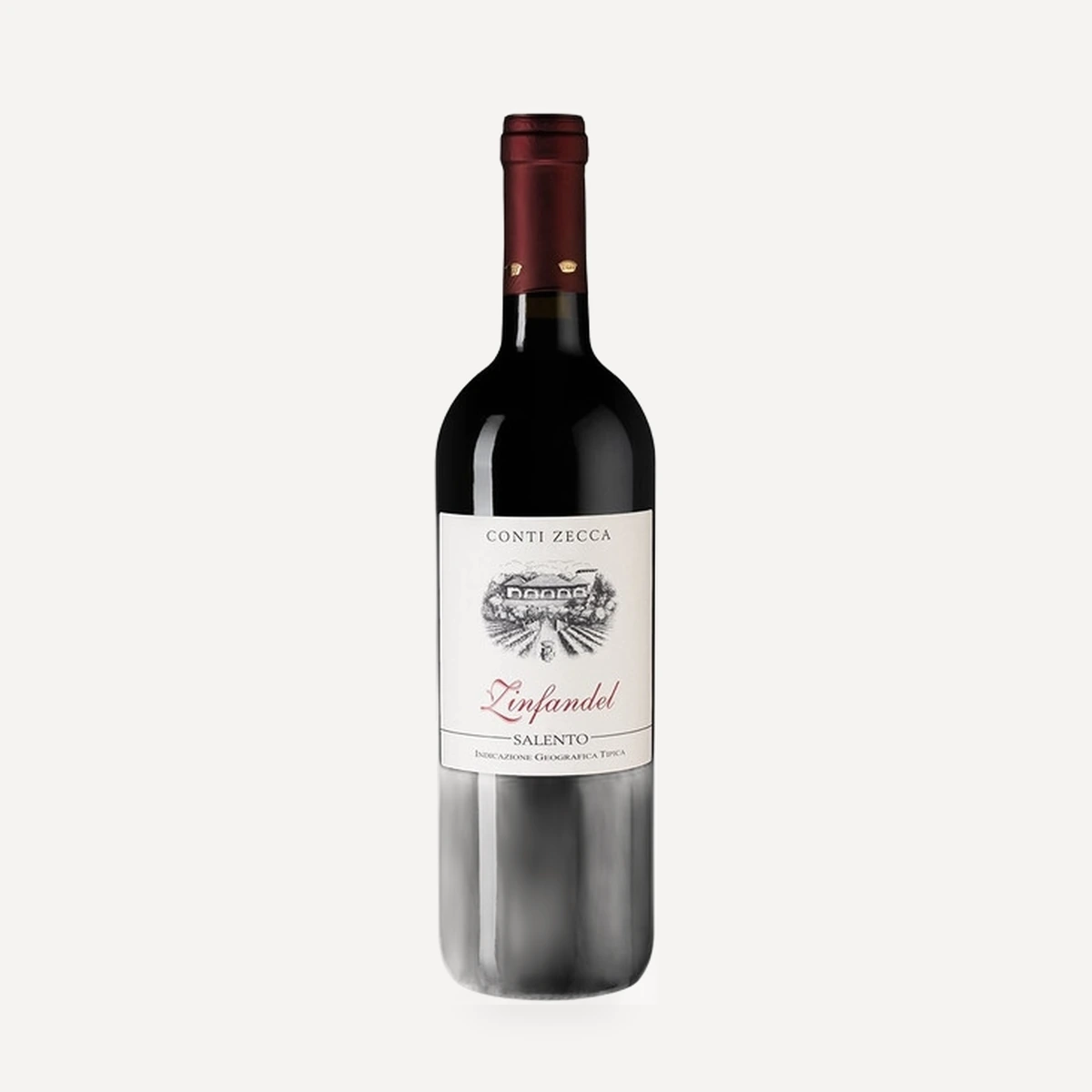 Zinfandel Salento Rosso IGT wine — Conti Zecca winery — Dionysus
