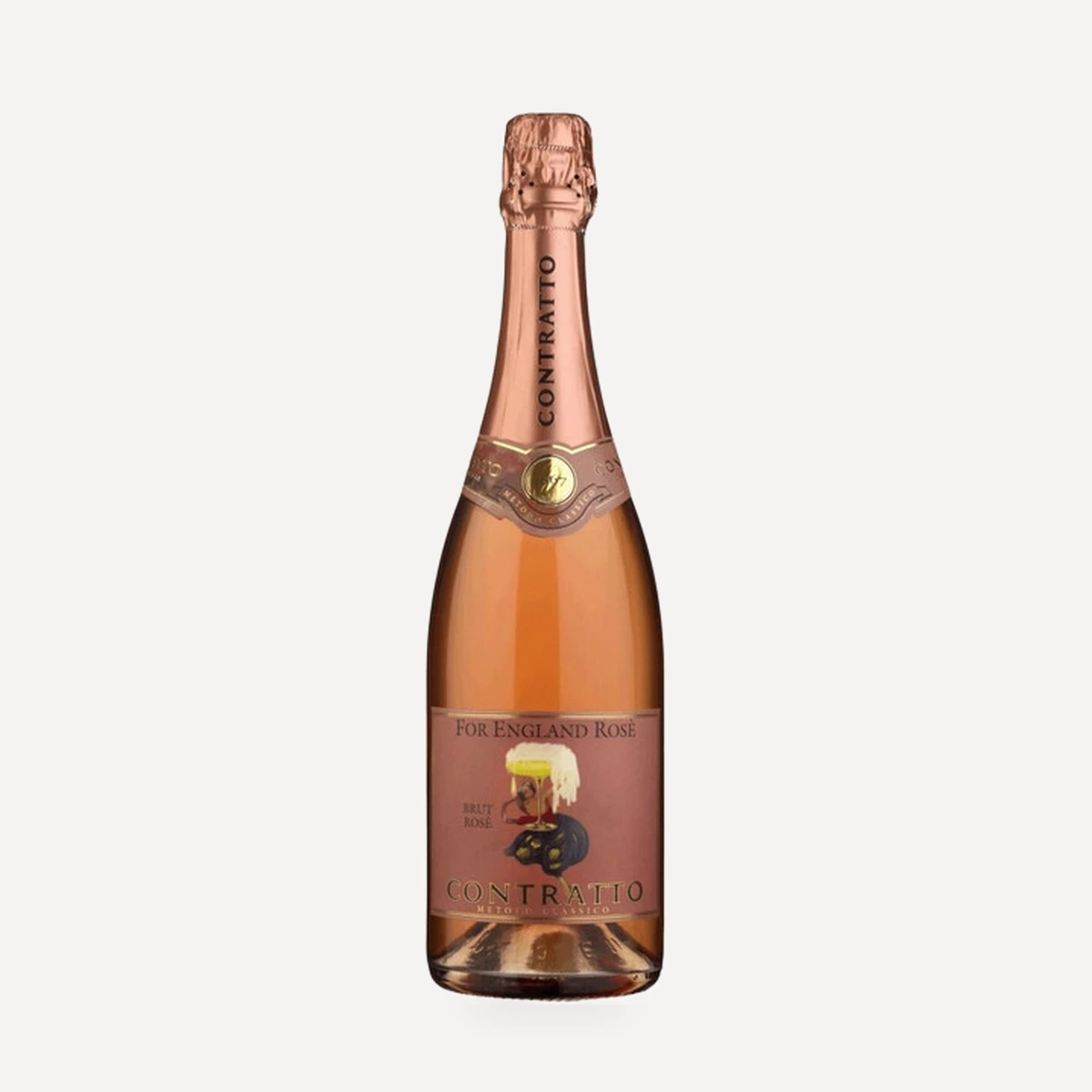 For England Rose Brut Rose wine — Contratto winery — Dionysus