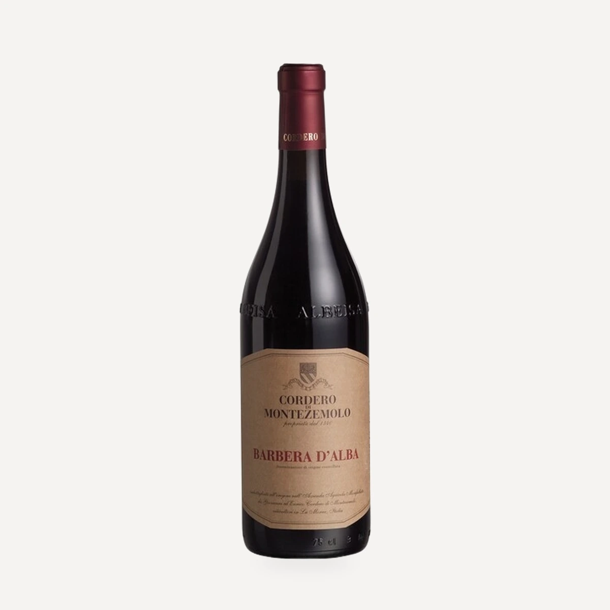 Barbera d'Alba DOC wine — Cordero di Montezemolo winery — Dionysus