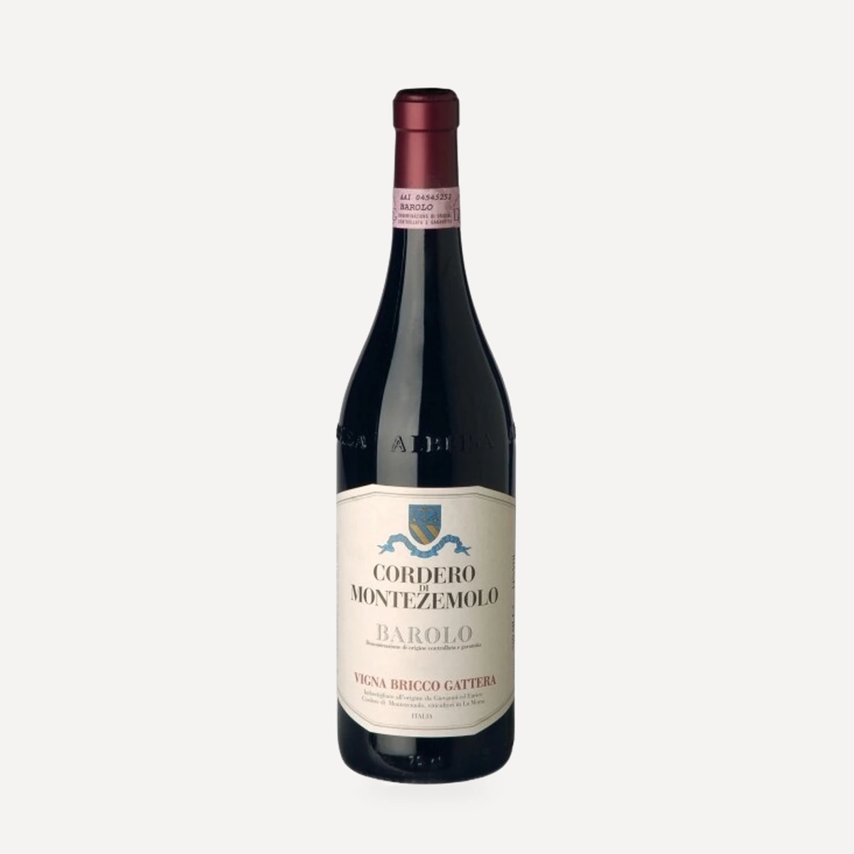 Barolo Bricco Gattera DOCG wine — Cordero di Montezemolo winery — Dionysus