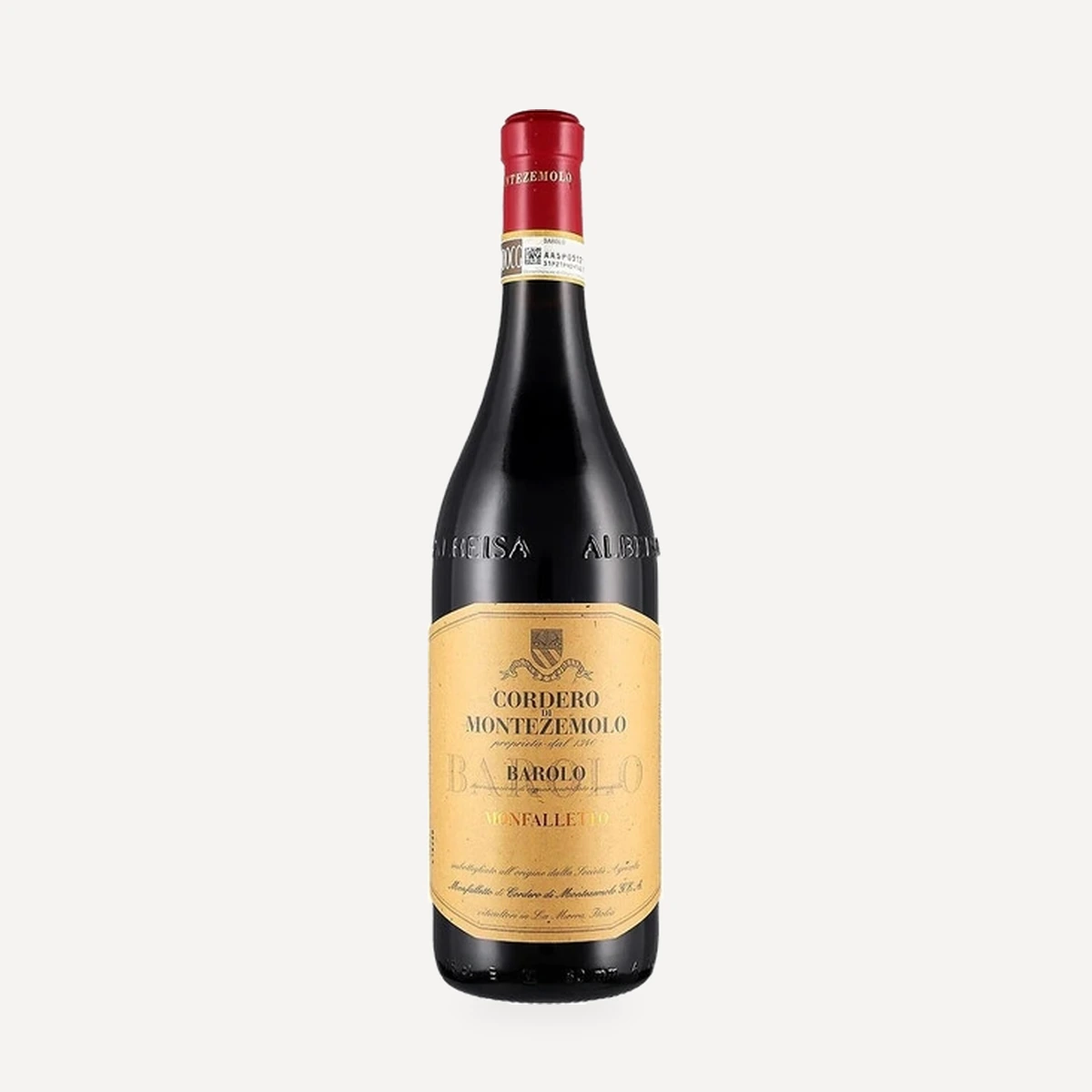Barolo Monfalletto DOCG wine — Cordero di Montezemolo winery — Dionysus