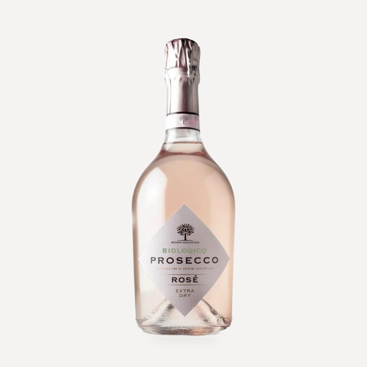 Mondo Biologico Prosecco Rose Extra Dry Treviso DOC wine — Corvezzo winery — Dionysus