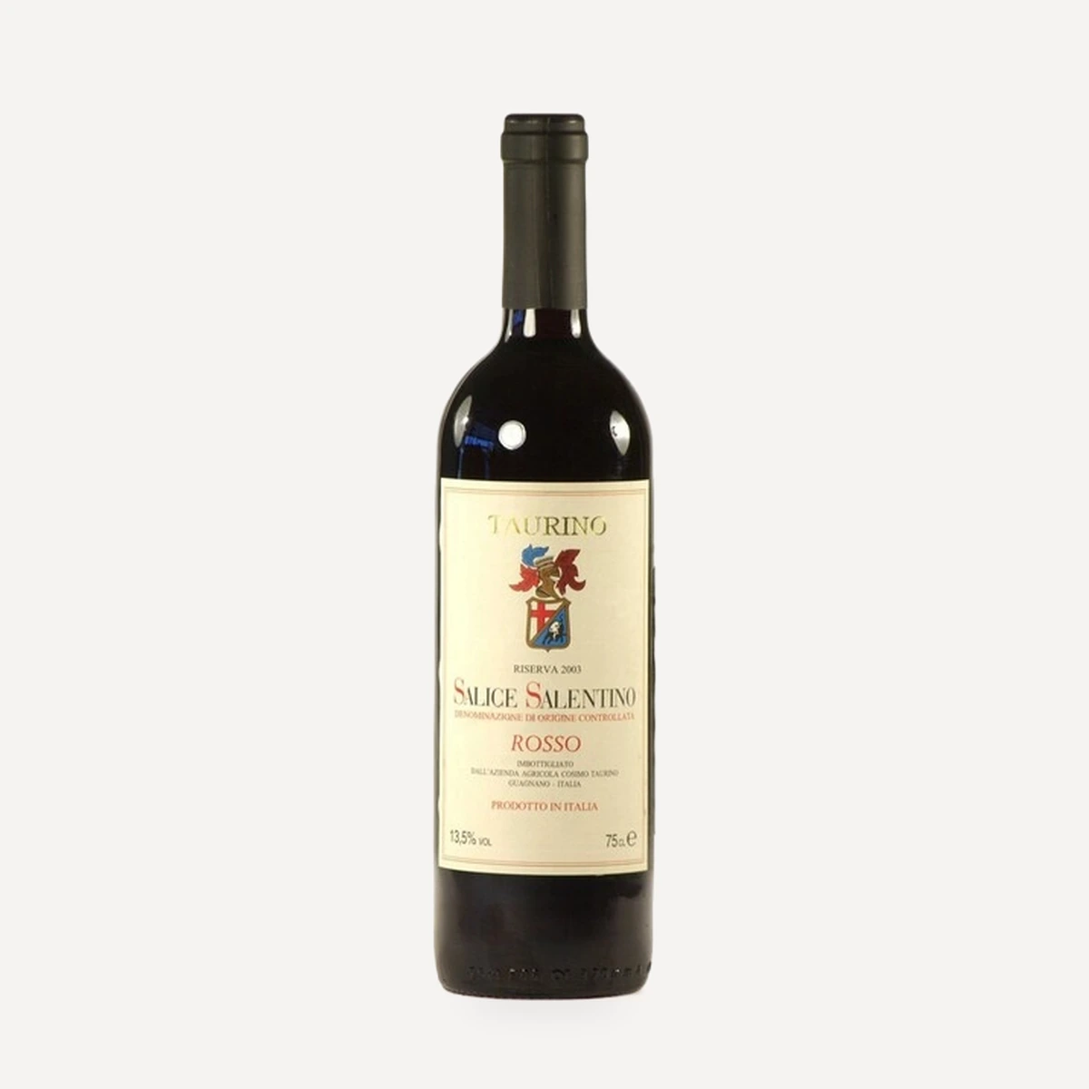 Salice Salentino Riserva DOC wine — Cosimo Taurino winery — Dionysus