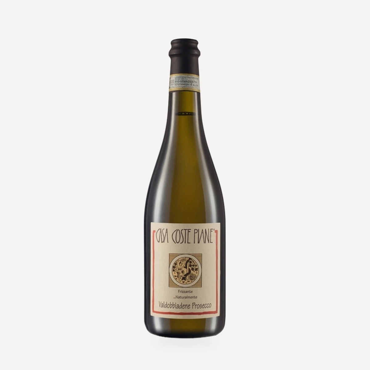 Valdobbiadene Prosecco Frizzante Naturalmente DOCG wine — Coste Piane winery — Dionysus