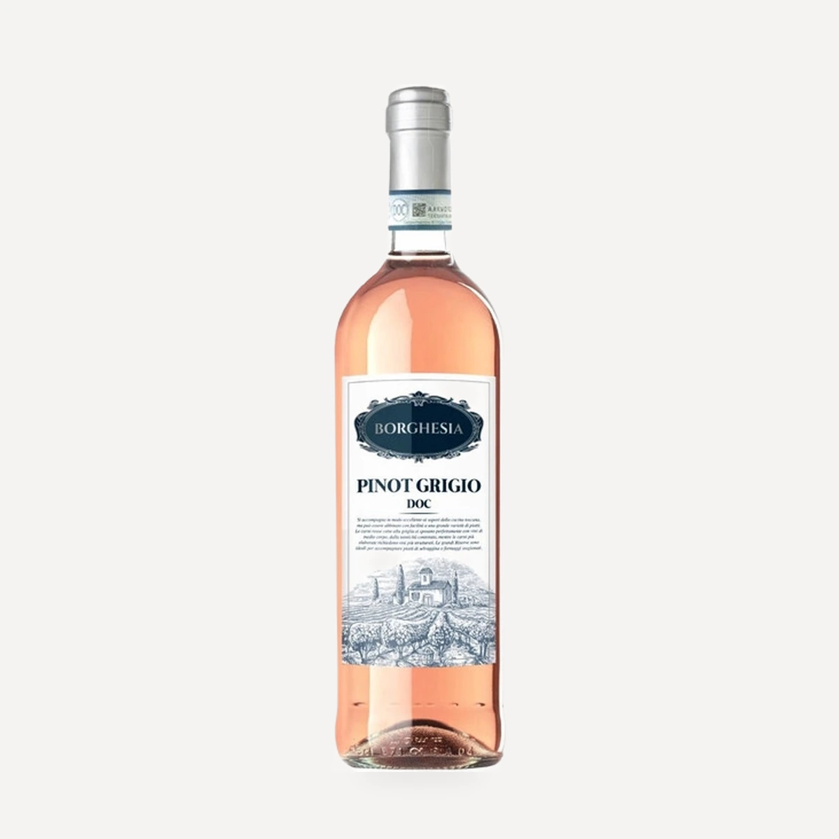 Borghesia Pinot Grigio Rose Veneto DOC wine — Decordi winery — Dionysus