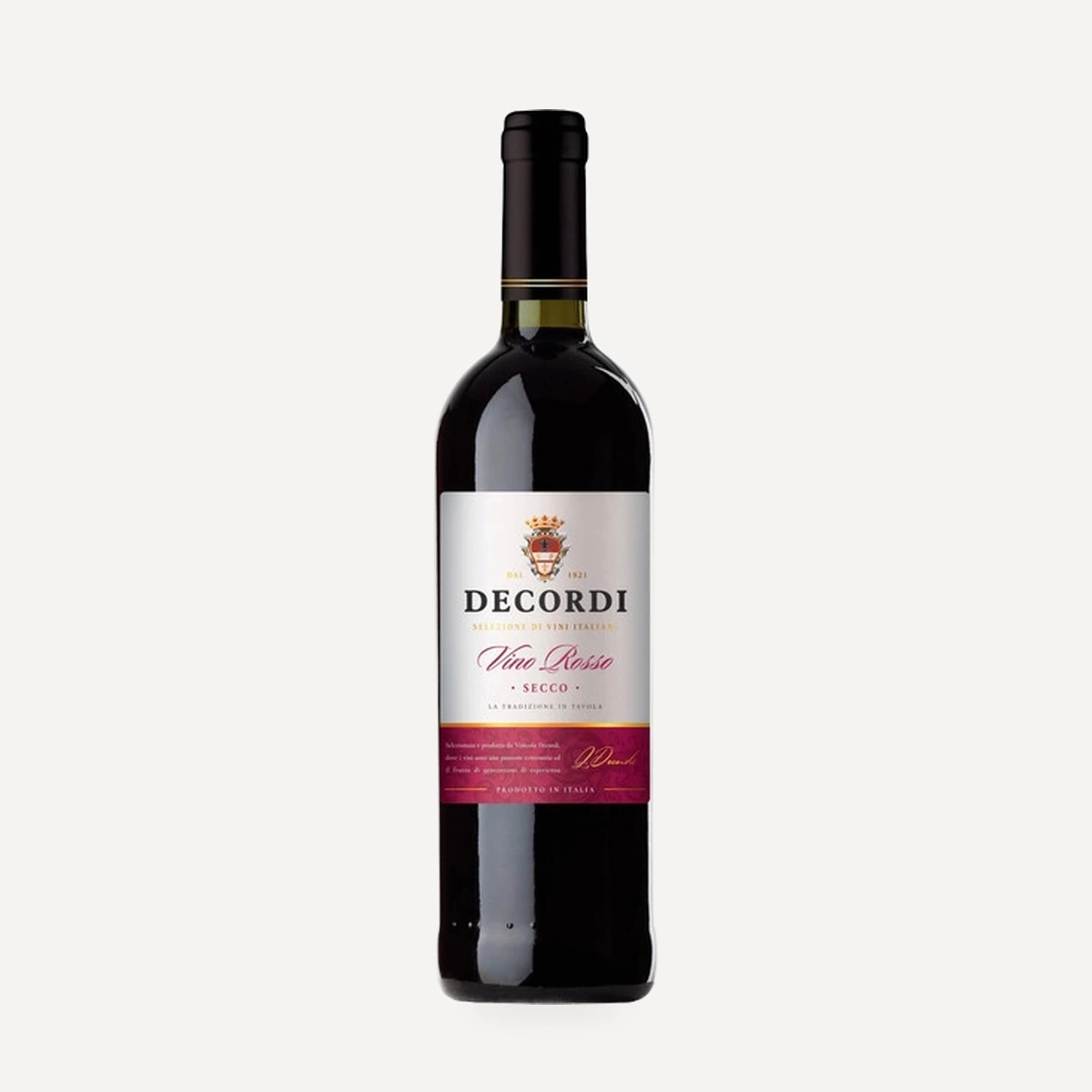Decordi Vino Rosso wine — Decordi winery — Dionysus