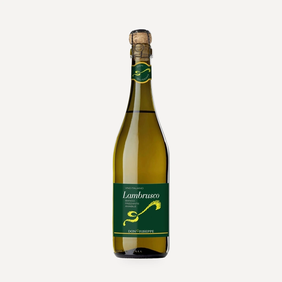 Don Giuseppe Lambrusco dell'Emilia Bianco Amabile IGT wine — Decordi winery — Dionysus