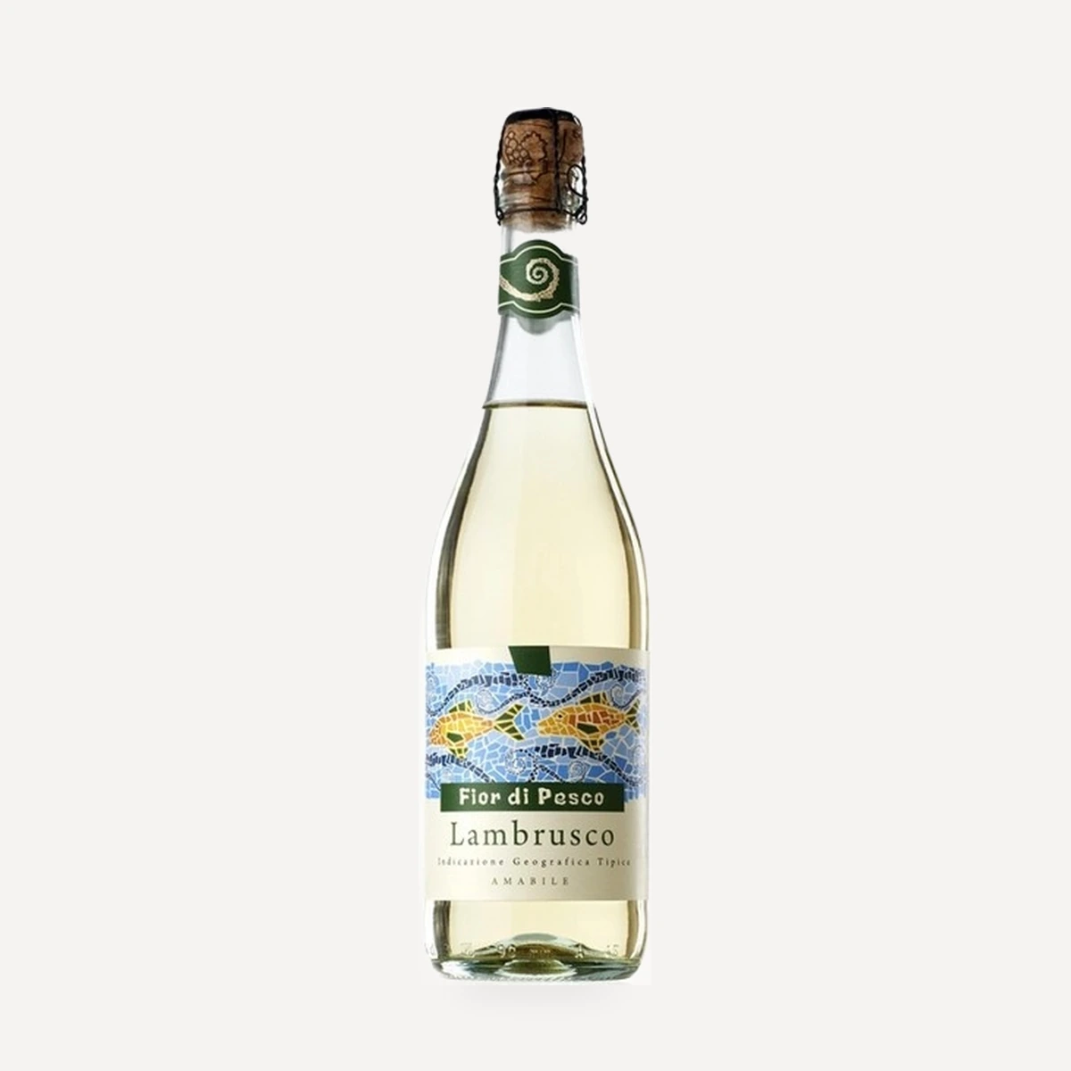 Fior di Pesco Bianco Amabile Lambrusco dell'Emilia IGT wine — Decordi winery — Dionysus