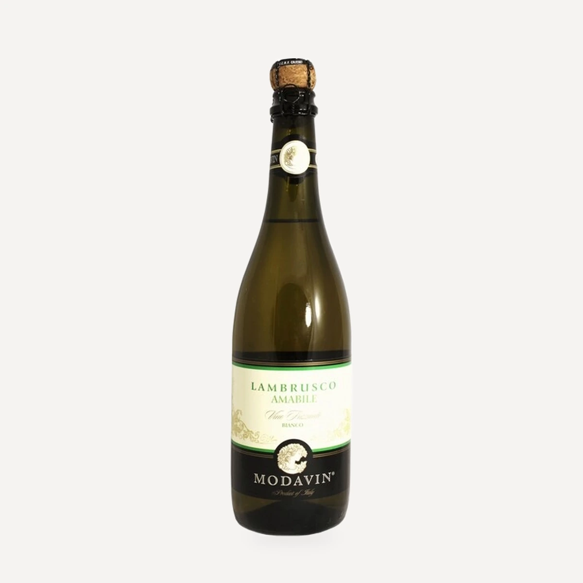Modavin Lambrusco Amabile Bianco Emilia IGT wine — Decordi winery — Dionysus