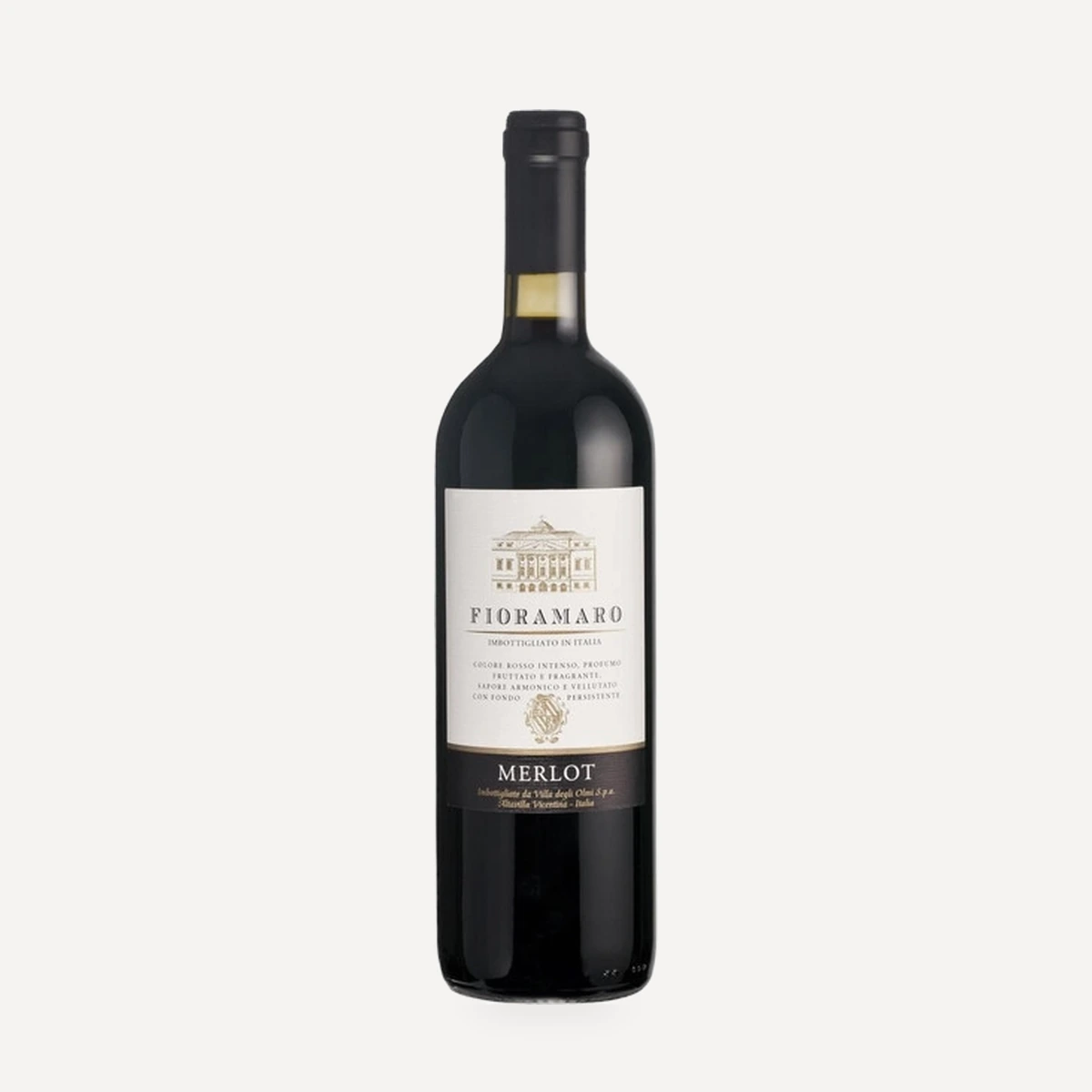 Fioramaro Merlot wine — Degli Olmi winery — Dionysus