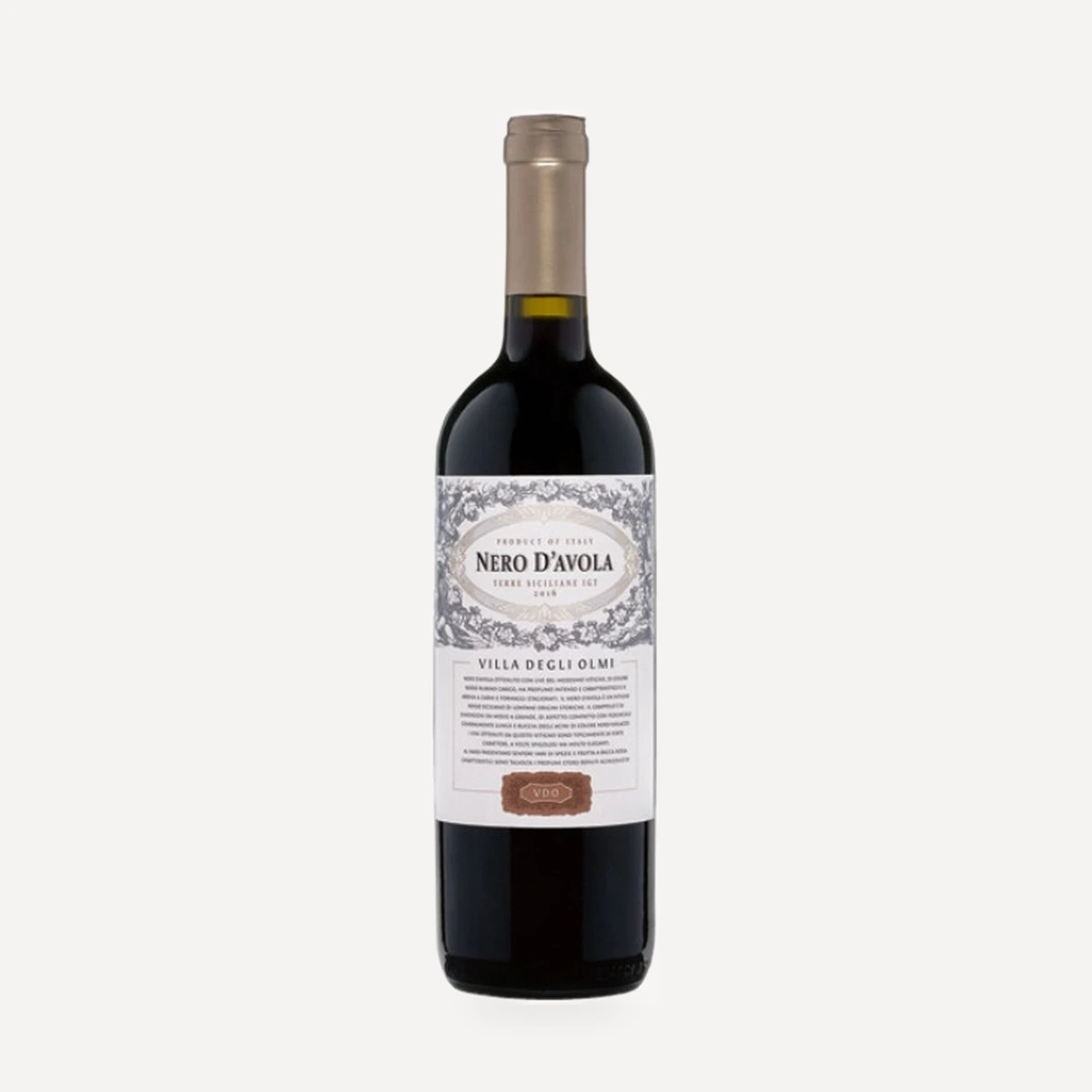 Nero d'Avola Terre Siciliane IGT wine — Degli Olmi winery — Dionysus