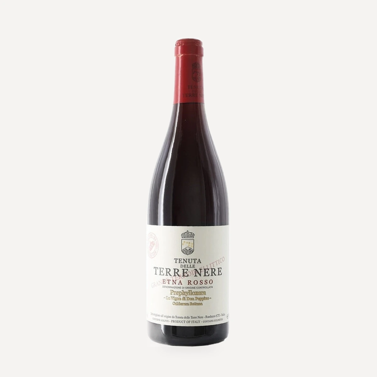 Calderara Sottana Prephylloxera Etna Rosso La Vigna di Don Peppino DOC wine — Tenuta Terre Nere winery — Dionysus