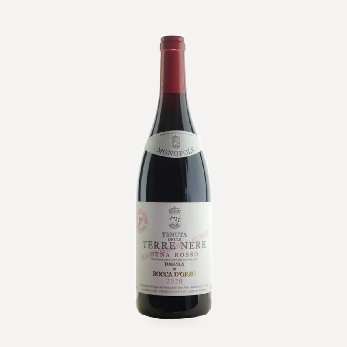 Dagala di Bocca d’Orzo Etna Rosso DOC wine — Tenuta Terre Nere winery — Dionysus