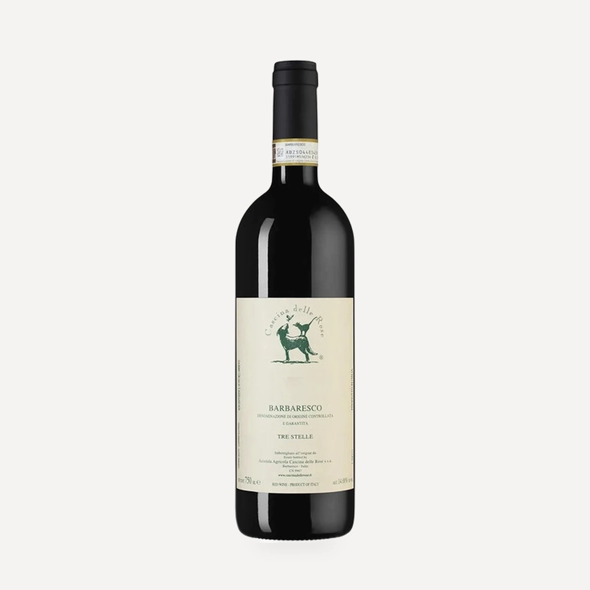 Barbaresco Tre Stelle DOCG wine — delle Rose winery — Dionysus