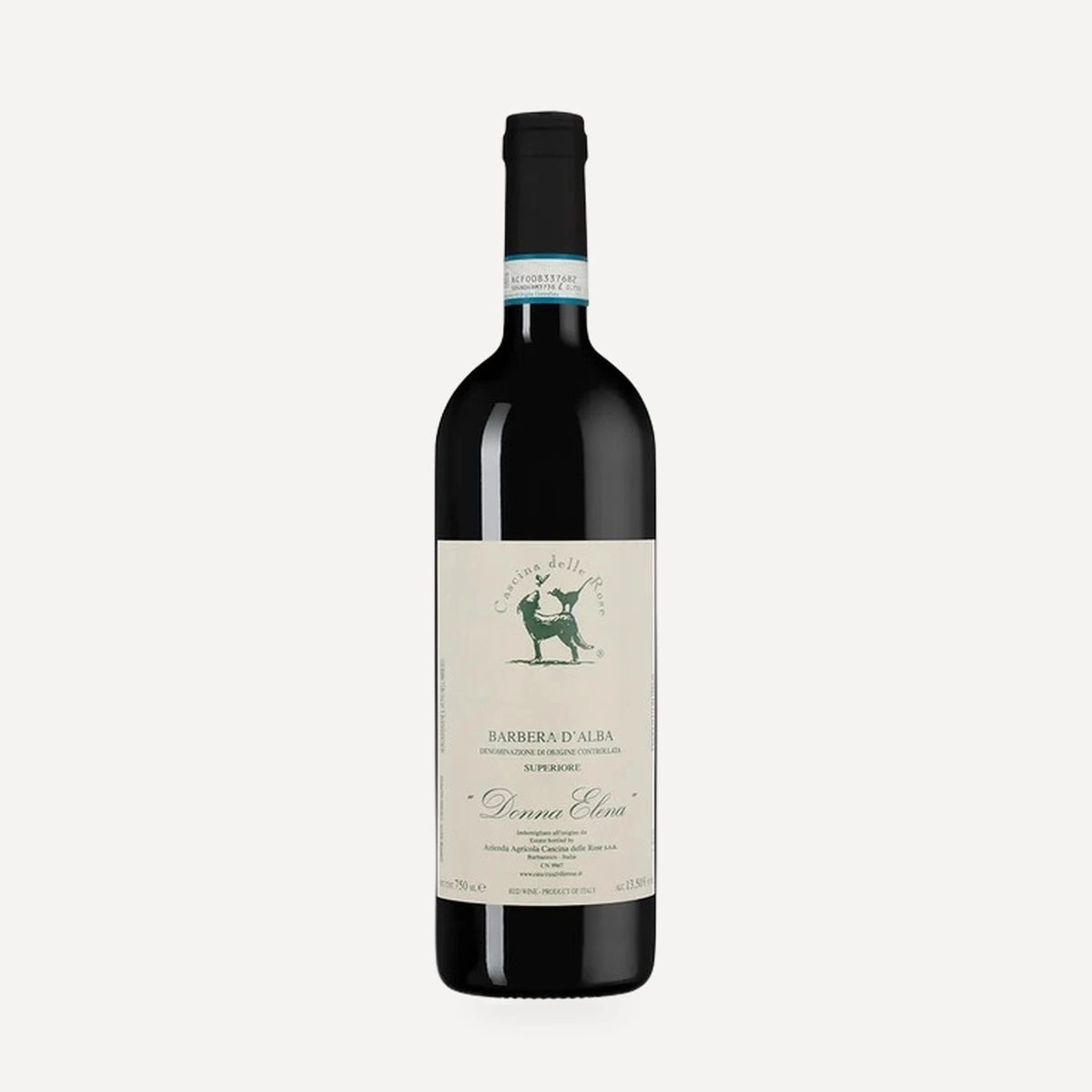 Barbera d’Alba Superiore Donna Elena DOC wine — delle Rose winery — Dionysus