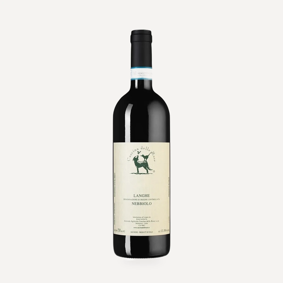 Langhe Nebbiolo DOC wine — delle Rose winery — Dionysus