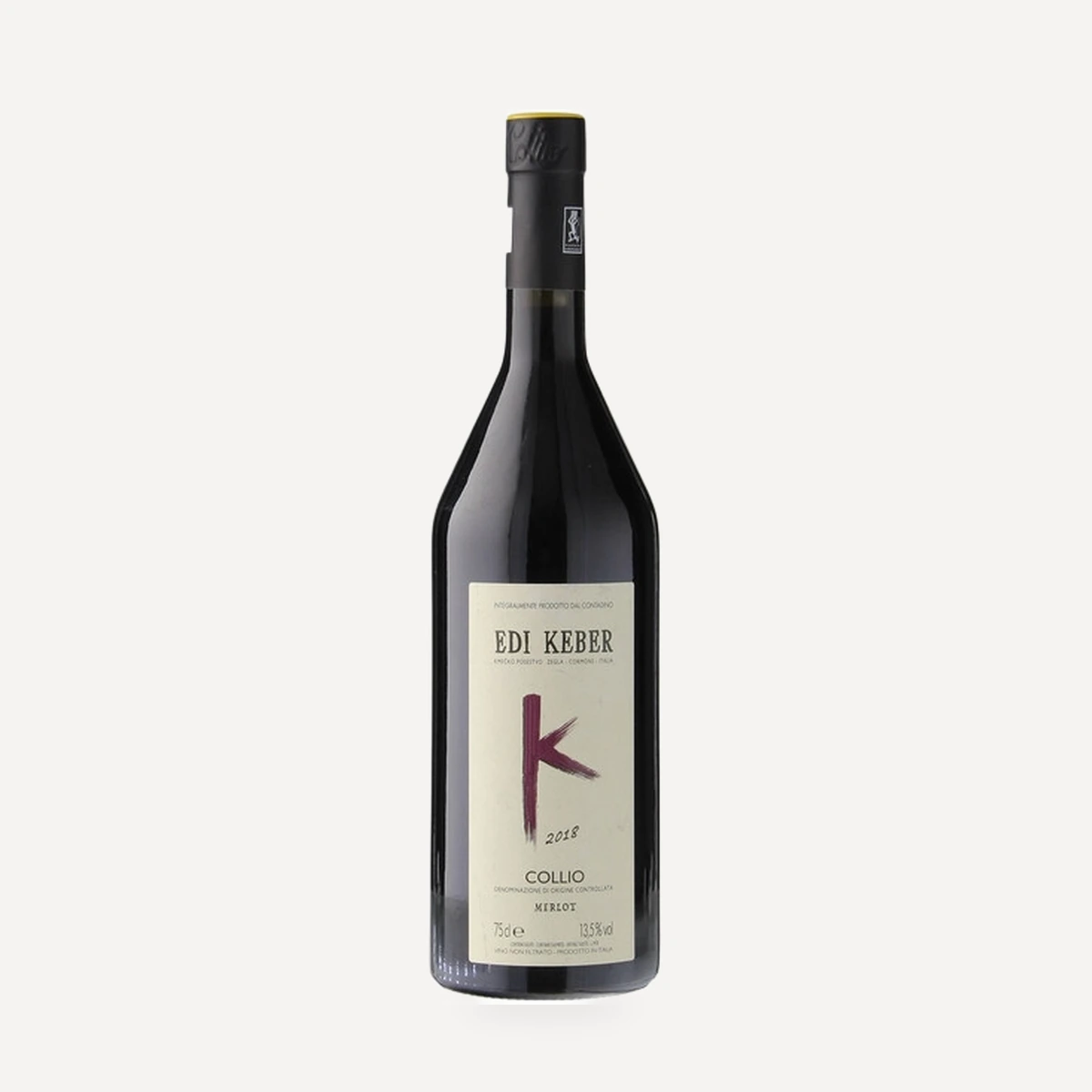 Merlot Collio DOC wine — Edi Keber winery — Dionysus