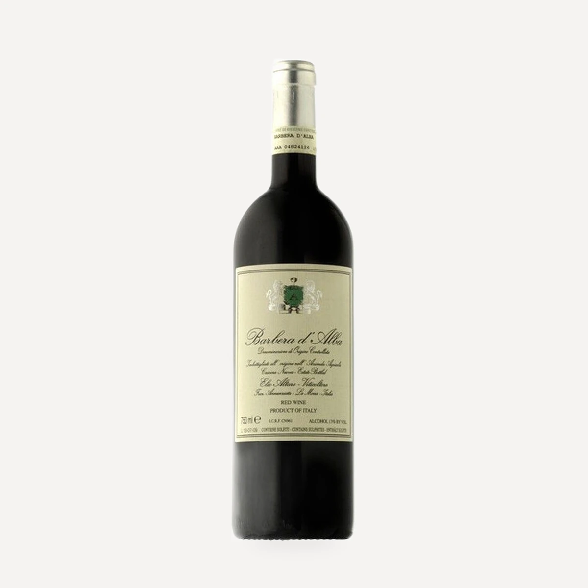 Barbera d'Alba DOC wine — Elio Altare winery — Dionysus