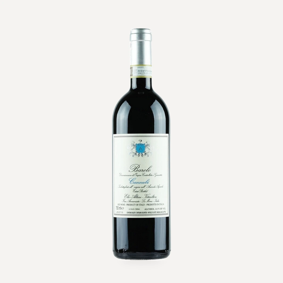 Barolo Cannubi DOCG wine — Elio Altare winery — Dionysus