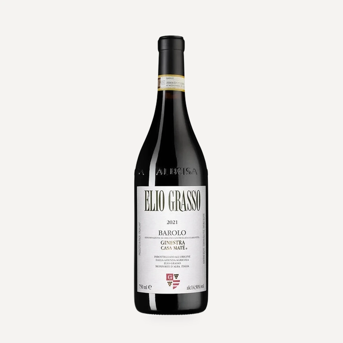 Barolo Ginestra Casa Mate DOCG wine — Elio Grasso winery — Dionysus