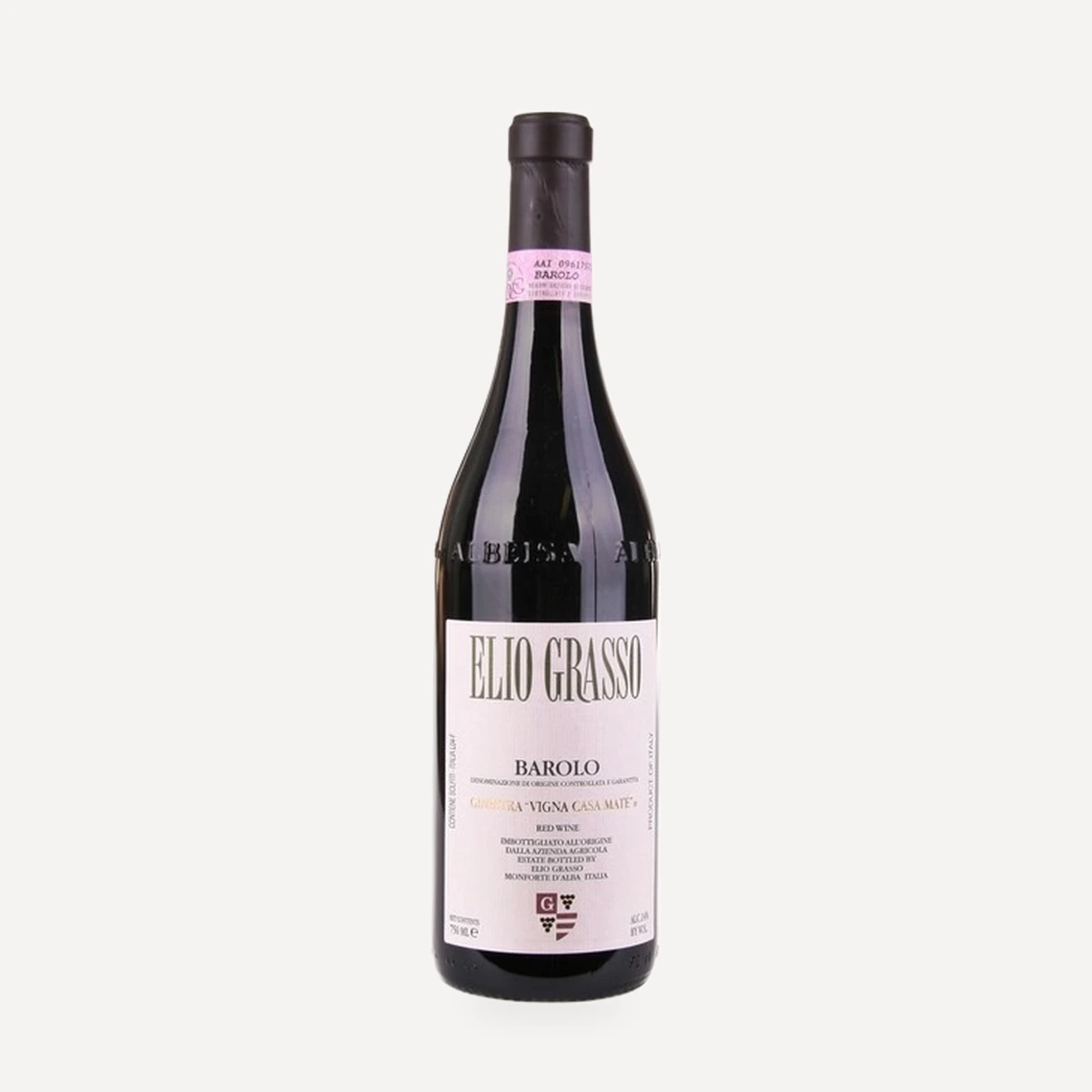 Barolo Ginestra Vigna Casa Mate DOCG wine — Elio Grasso winery — Dionysus