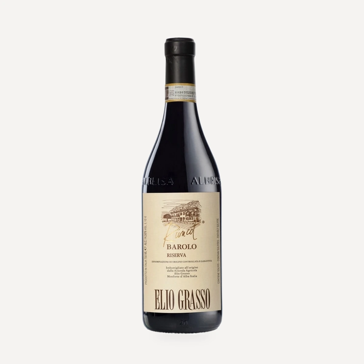 Barolo Riserva Runcot DOCG wine — Elio Grasso winery — Dionysus