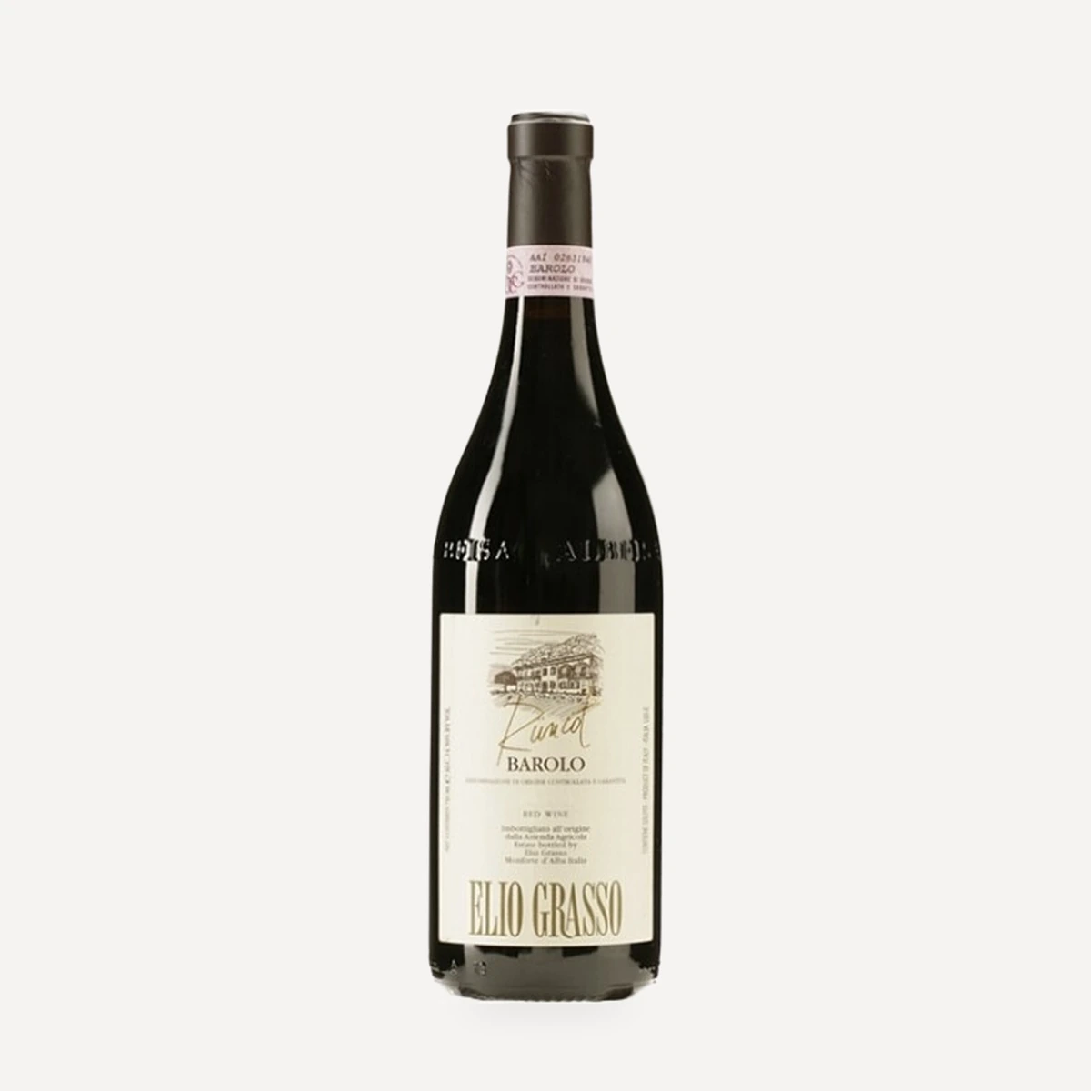 Barolo Runcot wine — Elio Grasso winery — Dionysus