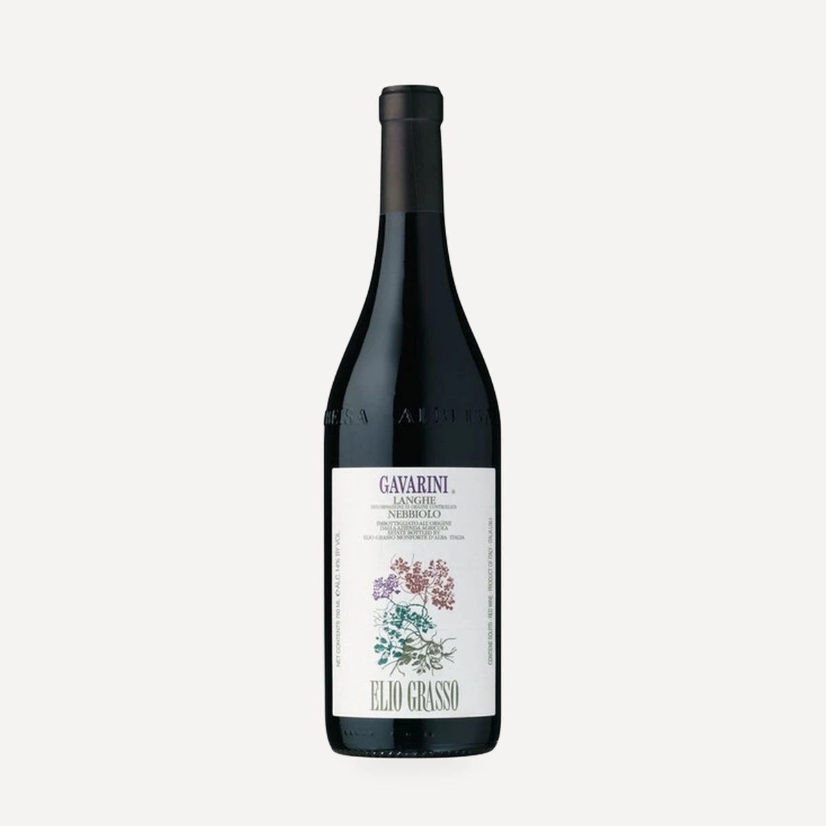 Langhe Nebbiolo DOC wine — Elio Grasso winery — Dionysus
