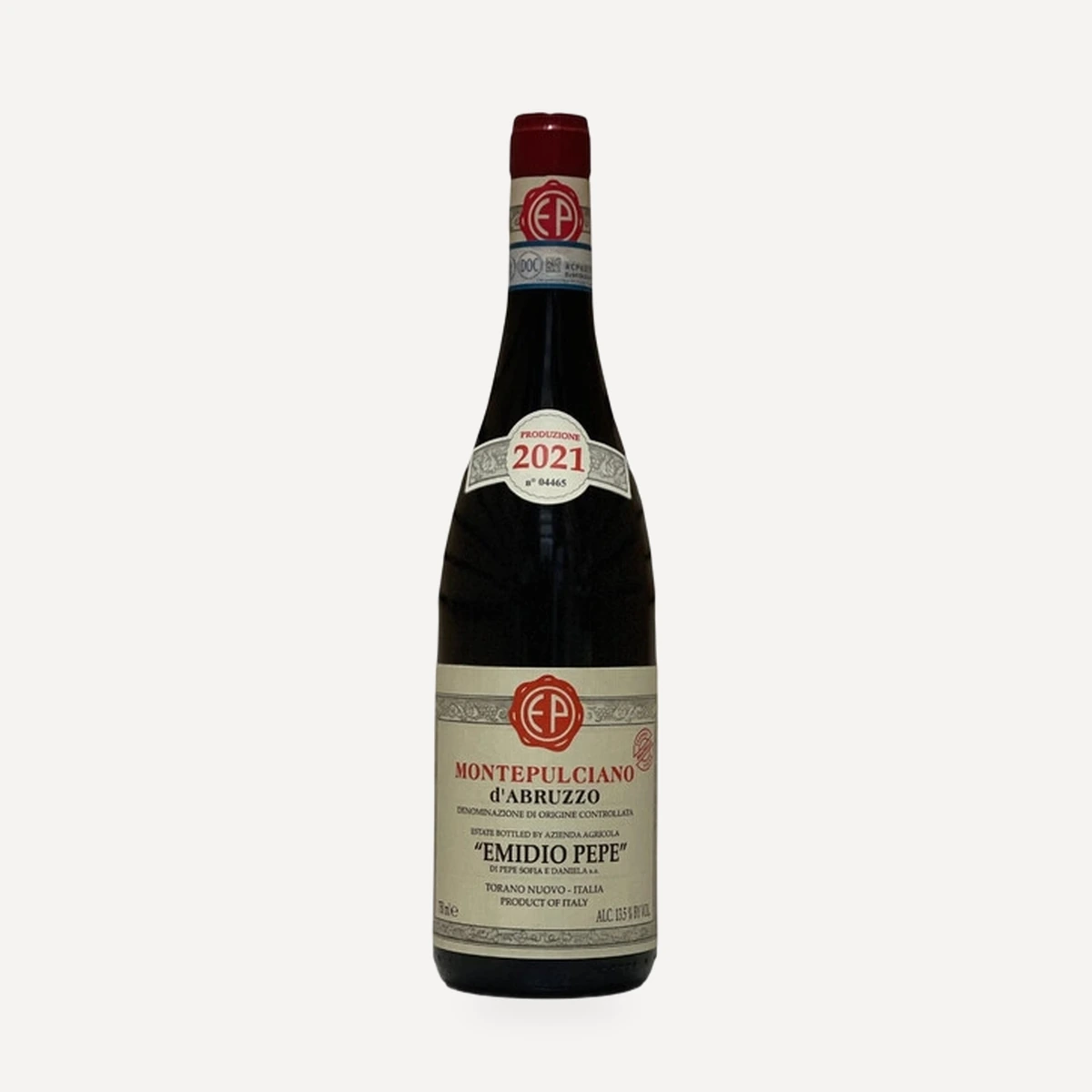 Montepulciano d’Abruzzo Vigneto Branella wine — Emidio Pepe winery — Dionysus