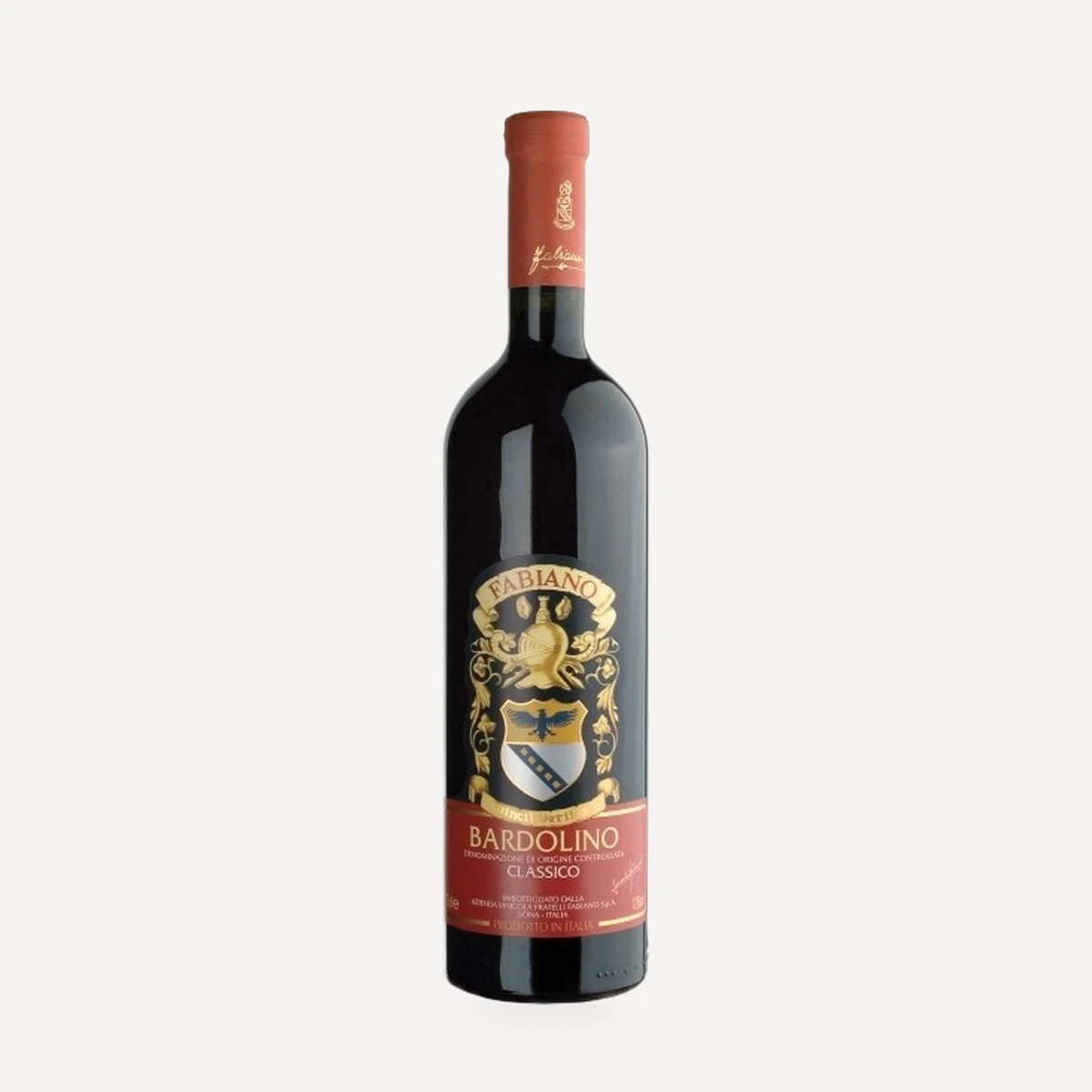 Bardolino Classico DOC wine — Fabiano winery — Dionysus