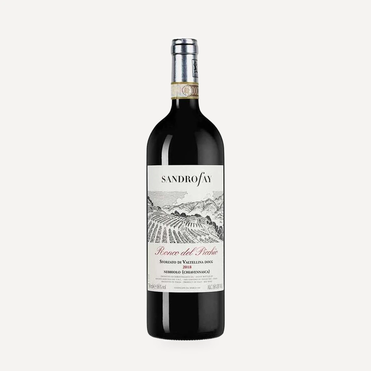 Ronco del Picchio Sforzato di Valtellina DOCG wine — Fay winery — Dionysus