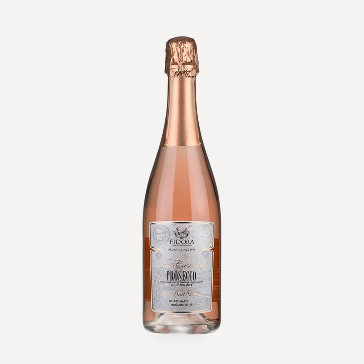 Tenuta Civranetta Prosecco Rose Brut Nature DOC wine — Fidora winery — Dionysus